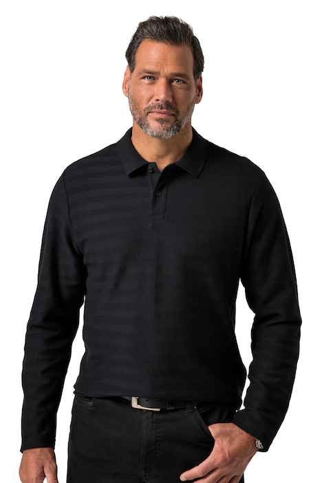Polokošile s dlouhými rukávy, pruhovaná, žakár, do vel. 8XL
