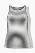 Striped Ribbed Jersey Tank