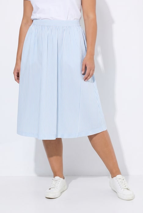 Midirock, A-Linie, streifen, Elastikbund