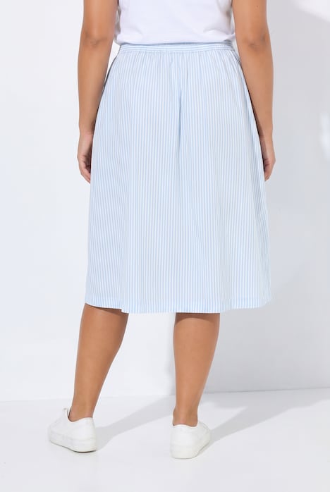 Midirock, A-Linie, streifen, Elastikbund