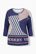 Shirt, grafischer Druck, Oversized, Rundhals, 3/4-Arm