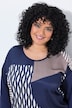 Shirt, grafischer Druck, Oversized, Rundhals, 3/4-Arm