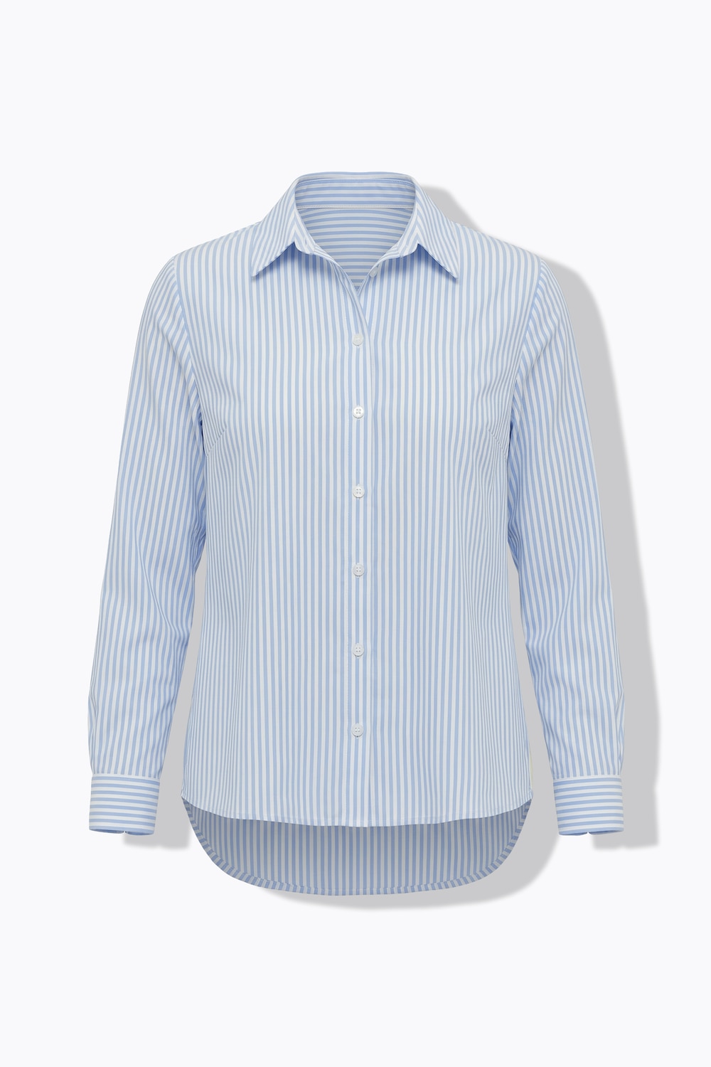 Overhemdblouse, A-lijn, strepen, sierband opzij