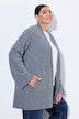 Kimono-Strickjacke, Schalkragen, ohne Verschluss, Langarm