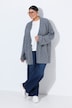 Kimono-Strickjacke, Schalkragen, ohne Verschluss, Langarm