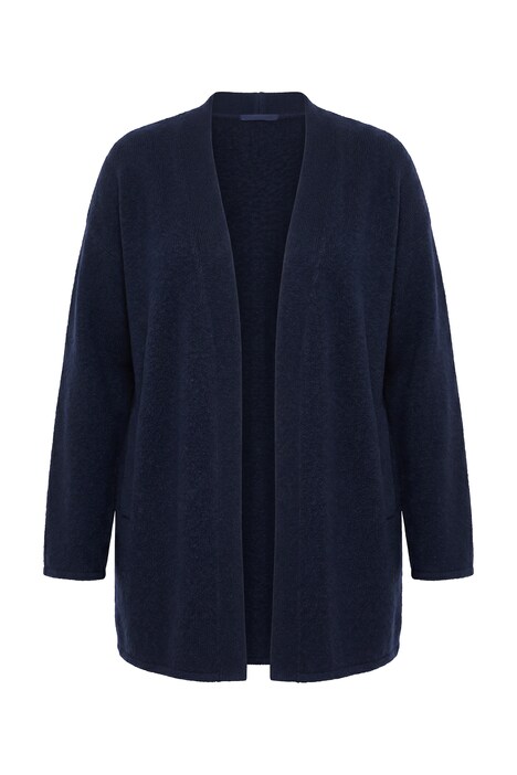 Kimono-Strickjacke, Schalkragen, ohne Verschluss, Langarm
