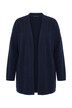 Kimono-Strickjacke, Schalkragen, ohne Verschluss, Langarm