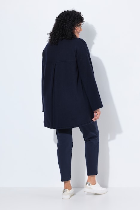 Kimono-Strickjacke, Schalkragen, ohne Verschluss, Langarm