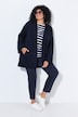 Kimono-Strickjacke, Schalkragen, ohne Verschluss, Langarm