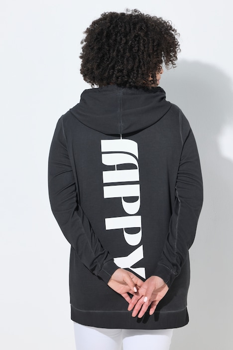 bluza dresowa, komfortowy krój, napis HAPPY na plecach