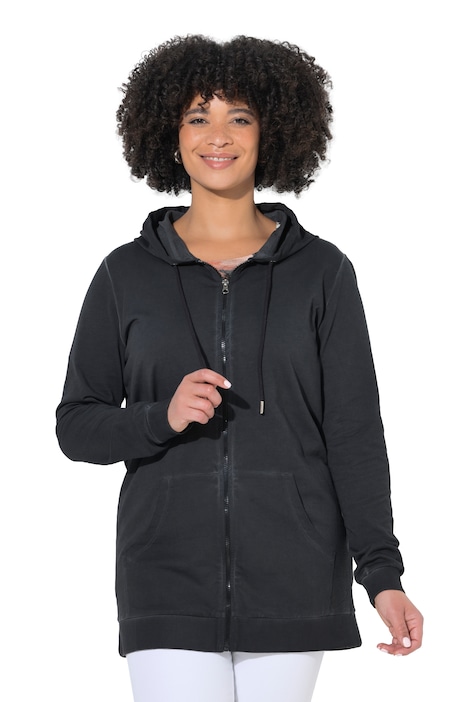 Mikina, komfortní střih, nápis HAPPY na zádech