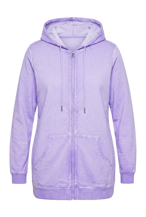 Mikina, komfortní střih, nápis HAPPY na zádech