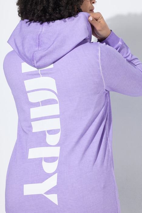 bluza dresowa, komfortowy krój, napis HAPPY na plecach