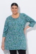 Longshirt, Paisley, Rundhalsausschnitt, 3/4-Arm