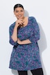 Paisley Bloom 3/4 Sleeve Knit Tunic