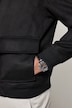 Bomberjacke, vegane Lederoptik, Teddyfutter, bis 8 XL