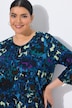 Longshirt, Batikmuster, Rundhalsausschnitt, 3/4-Arm