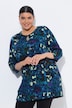 Longshirt, Batikmuster, Rundhalsausschnitt, 3/4-Arm