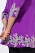 Paisley Border Print 3/4 Sleeve Knit Tunic