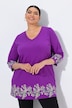 Paisley Border Print 3/4 Sleeve Knit Tunic
