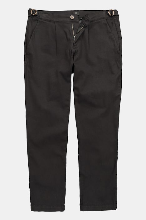 Kalhoty Chino FLEXNAMIC® se záhybem v pase, Bauchfit, zúžený volný střih, do vel. 72