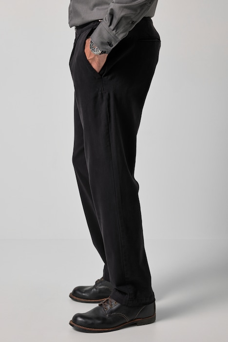 Kalhoty Chino FLEXNAMIC® se záhybem v pase, Bauchfit, zúžený volný střih, do vel. 72