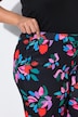 Jerseyhose, Blüten, weites Bein, Elastikbund