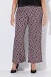 Jersey broek, grafische print, rechte pijpen, elastische tailleband