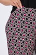 Jersey broek, grafische print, rechte pijpen, elastische tailleband
