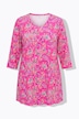 Maglia lunga a fantasia Paisley con scollatura a V e maniche a 3/4
