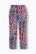 Matte Jersey Patchwork Striped Snakeskin Print Elastic Waist Pants