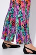 Matte Jersey Patchwork Striped Snakeskin Print Elastic Waist Pants