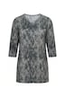 Snakeskin Print A-Line Knit Tunic
