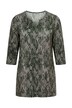 Snakeskin Print A-Line Knit Tunic