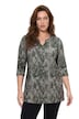 Snakeskin Print A-Line Knit Tunic