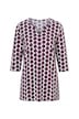Geometric Print A-Line Knit Tunic
