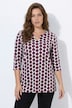 Longshirt, grafischer Druck, Tunika-Ausschnitt, 3/4-Arm