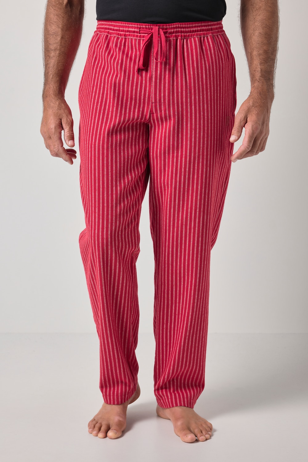 Pyjamasbukser, homewear, flannel, striber, op til 8 XL