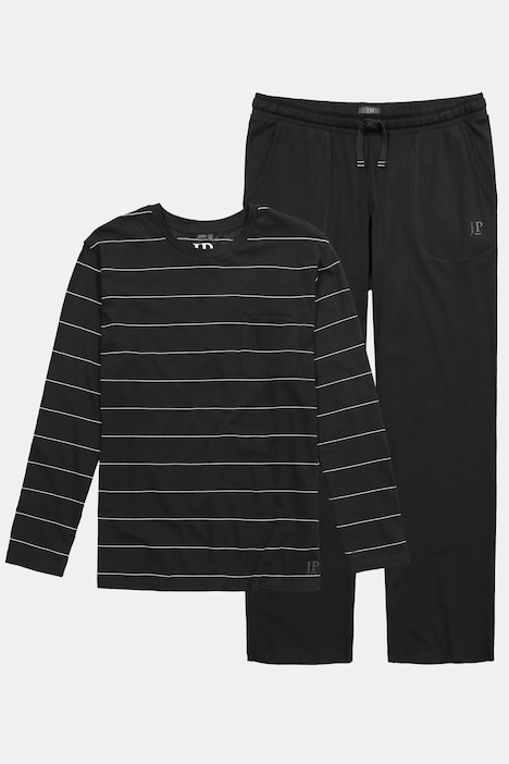 Schlafanzug, Homewear, Zweiteiler, Ringel, bis 8 XL