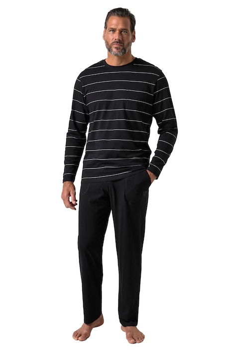 Pyžamo, dvoudílná souprava, proužky, do vel. 8XL
