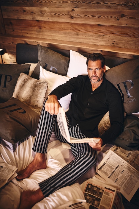 Schlafanzug, Homewear, Zweiteiler, Streifen, bis 8 XL