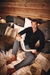 Schlafanzug, Homewear, Zweiteiler, Streifen, bis 8 XL