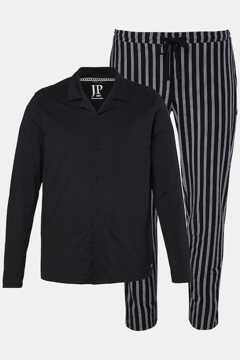 Schlafanzug, Homewear, Zweiteiler, Streifen, bis 8 XL