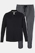 Schlafanzug, Homewear, Zweiteiler, Streifen, bis 8 XL