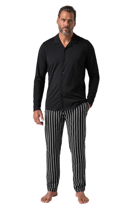 Pyžamo, dvoudílná souprava, pruhy, do vel. 8XL