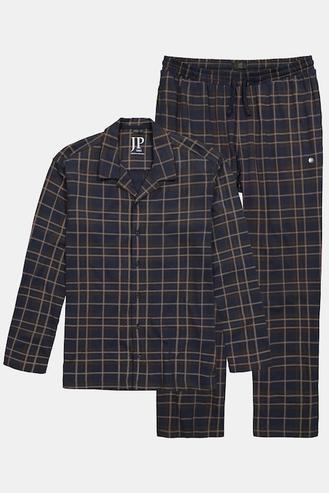 Schlafanzug, Homewear, Zweiteiler, Karo, bis 8 XL