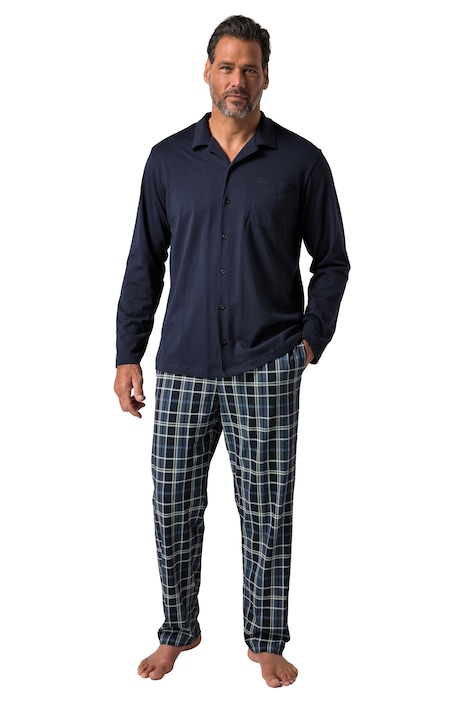 pyžamo, domácí oděvy, dvoudílná souprava, kostkované kalhoty, do vel. 8XL