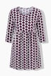 Longshirt, grafischer Druck, A-Linie, Rundhals, 3/4-Arm