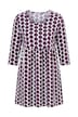 Geometric Print Jersey A-Line Knit Pocket Tunic