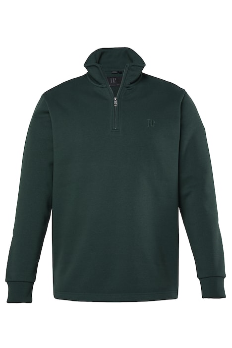 Mikina se stojáčkem a krátkým zipem, teplákovina, potisk na hrudi, do vel. 8XL
